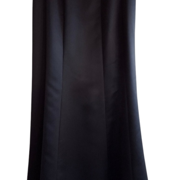 Tadashi Shoji Black Maxi Skirt Formal Evening  Cocktail A Line Long Sz 8 NWT - Picture 7 of 9